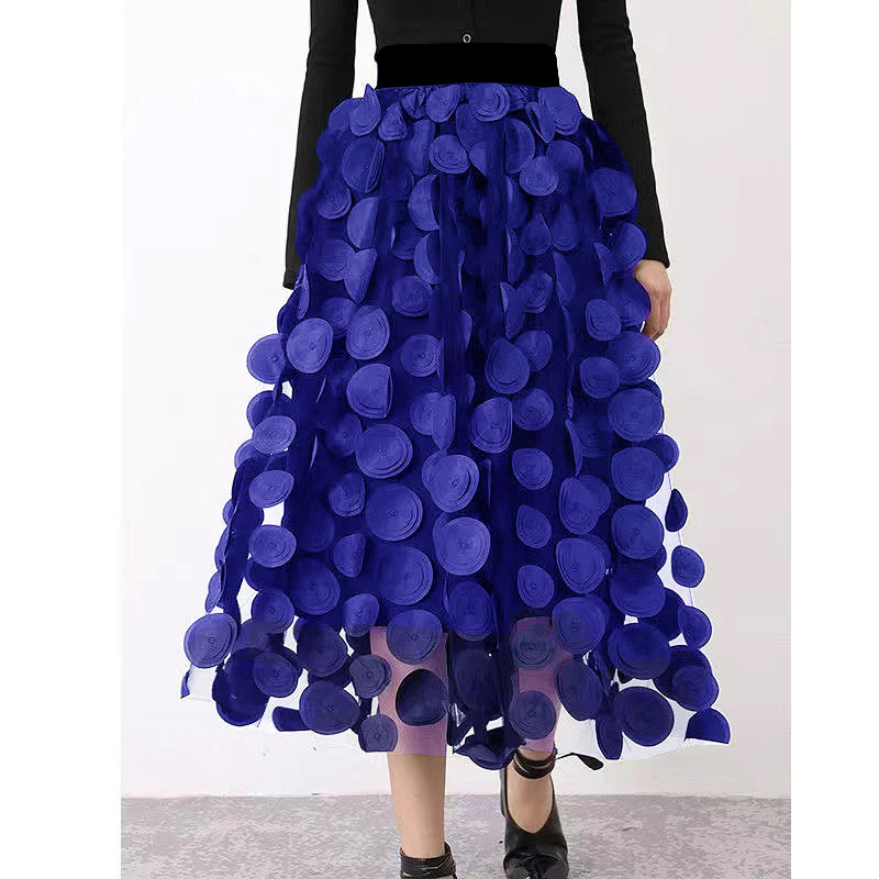 BEARWOLF | Schicker Rock aus Polka Dot und Tüll Patchwork
