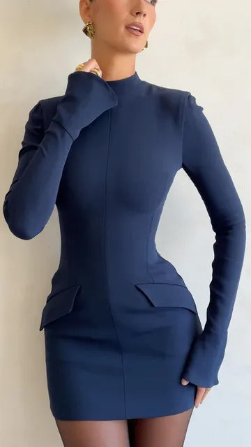 BEARWOLF | Elegantes Kurzes Kleid chic Frauen