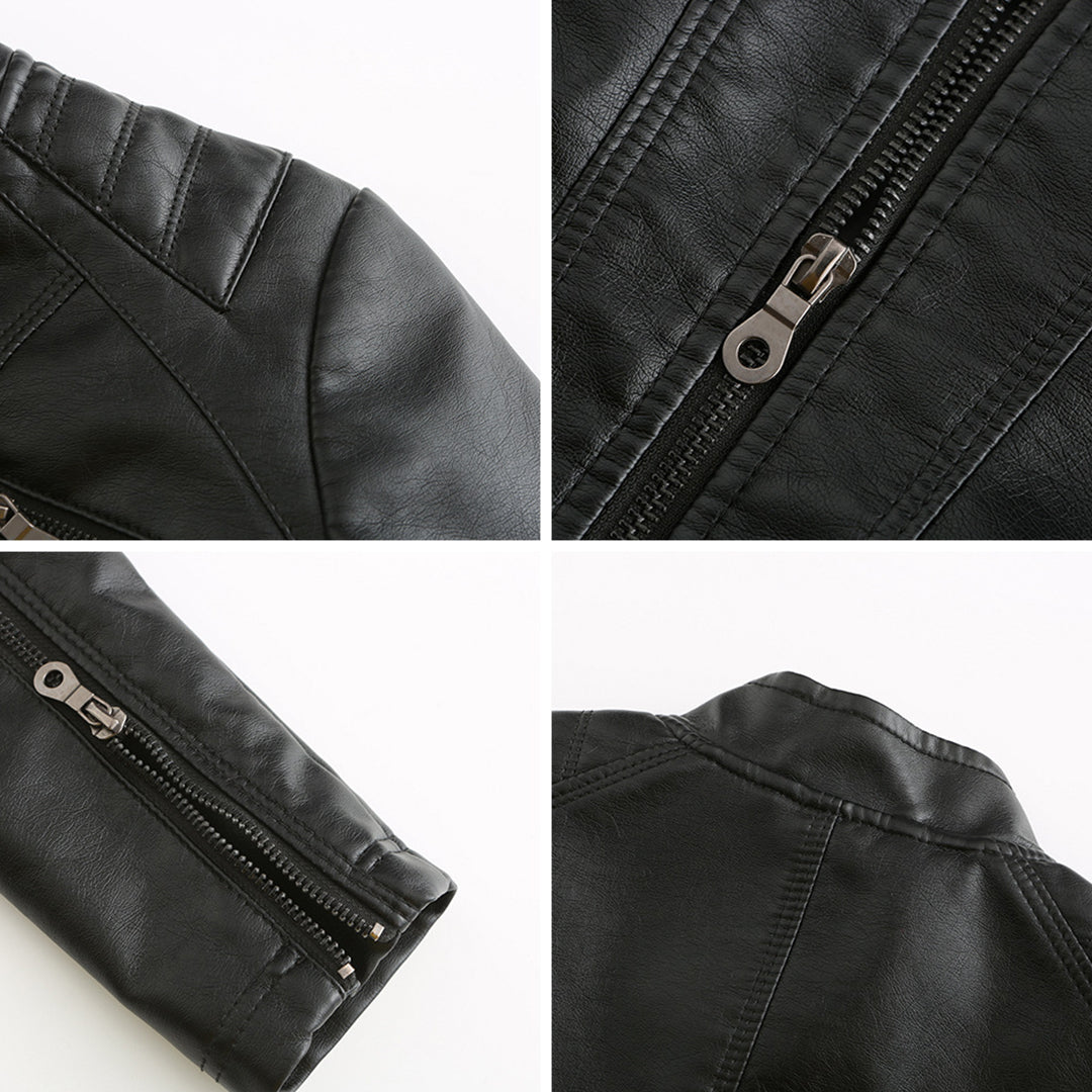 BEARWOLF | Stilvolle Gesteppte Lederjacke Mit Reißverschluss