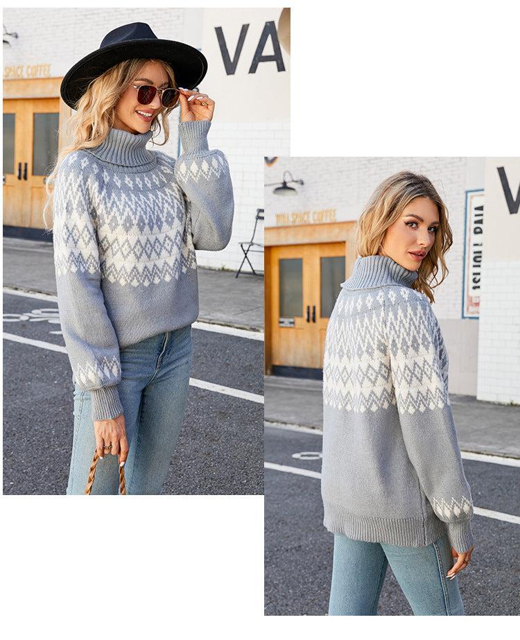 BEARWOLF | Hochkragen Pullover Damenpullover