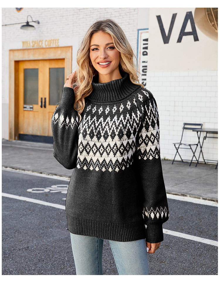 BEARWOLF | Hochkragen Pullover Damenpullover