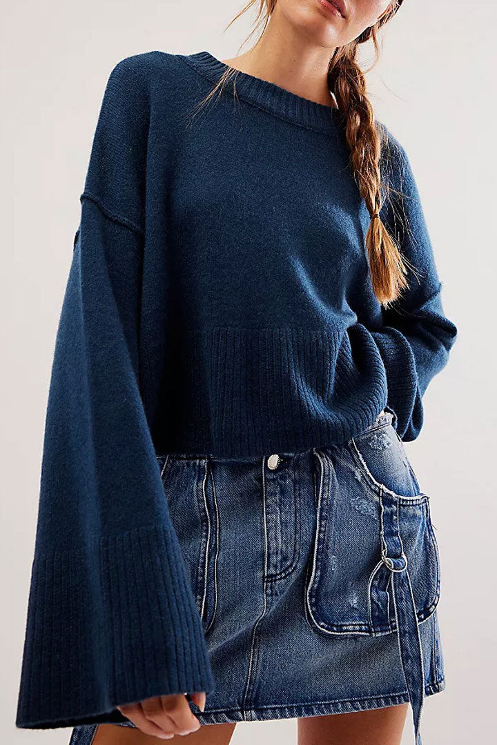 BEARWOLF | Glockenärmel Strickpullover