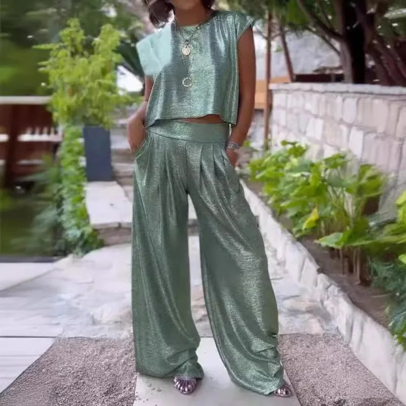 Shiny Damen Oberteil und Hose