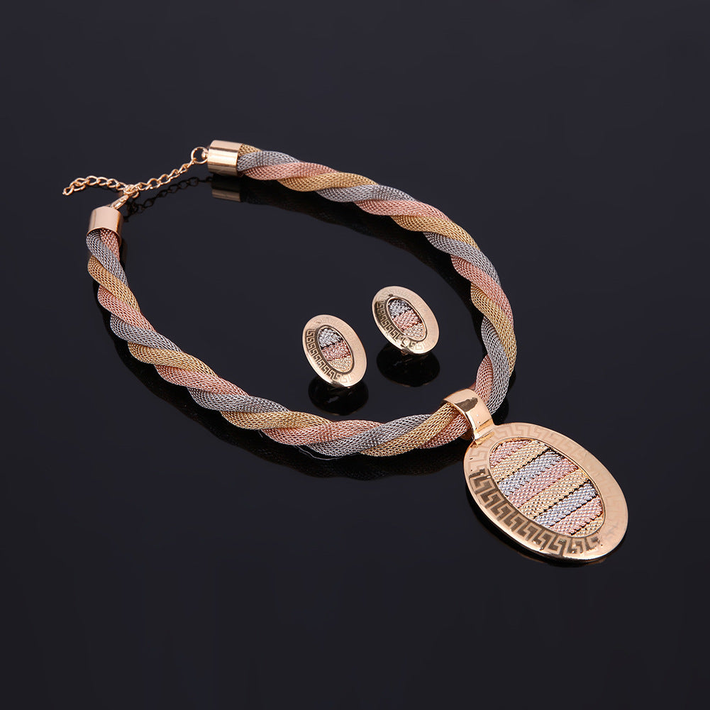 BEARWOLF-teiliges Set Halskette, Ohrringe und Armbänder