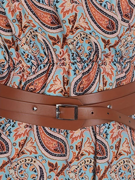 Blumiges Maxikleid für Frauen