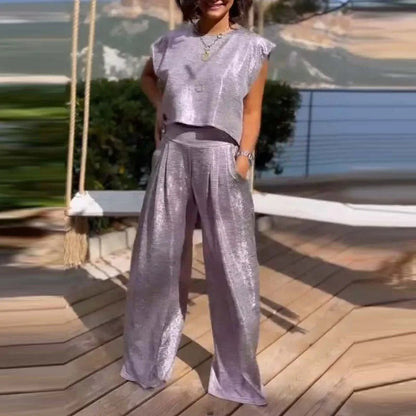Shiny Damen Oberteil und Hose