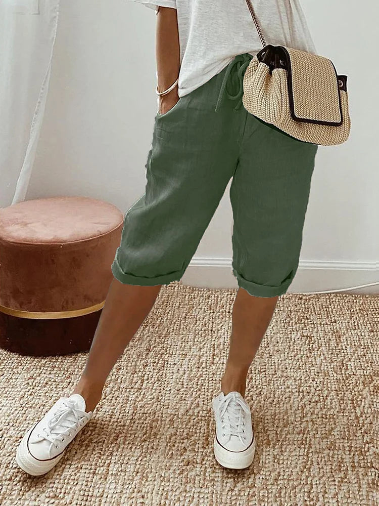 Jadey️ | BAUMWOLL-LEINEN-DAMEN-SHORTS (1+1 FREI)