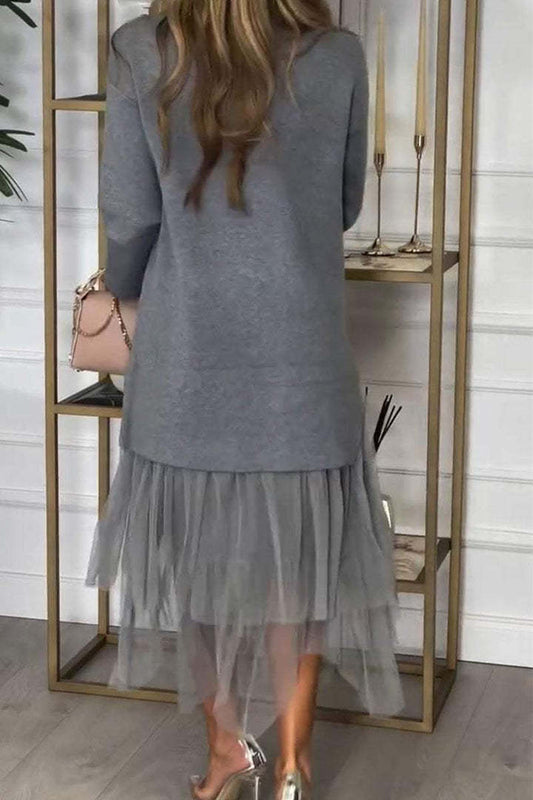 BEARWOLF | Lässiges Mesh-Kleid Set