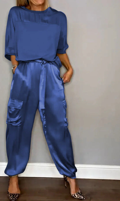 BEARWOLF | Satin Top- und Hosen-Set