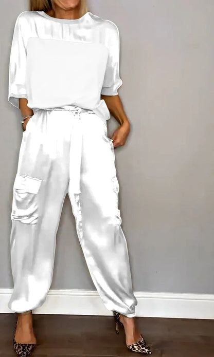 BEARWOLF | Satin Top- und Hosen-Set