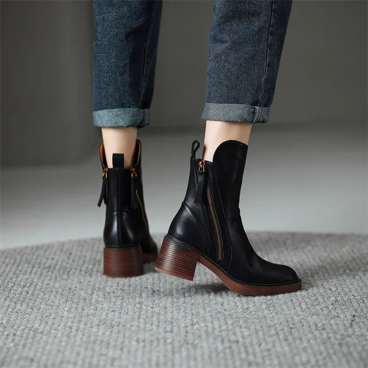 BEARWOLF | Elegante Lederstiefeletten von Ladivania