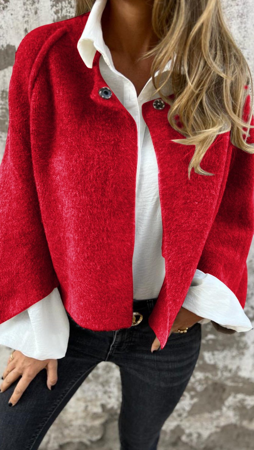 BEARWOLF | Rundhals-Wolljacke Für Frauen Mit Langen Ärmeln