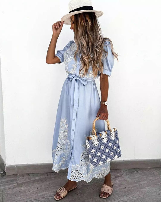 BEARWOLF | Elegantes Hemdblusenkleid