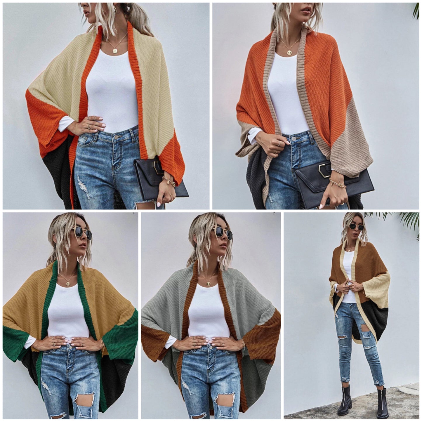 BEARWOLF | Strickcardigan mit Fledermausärmeln