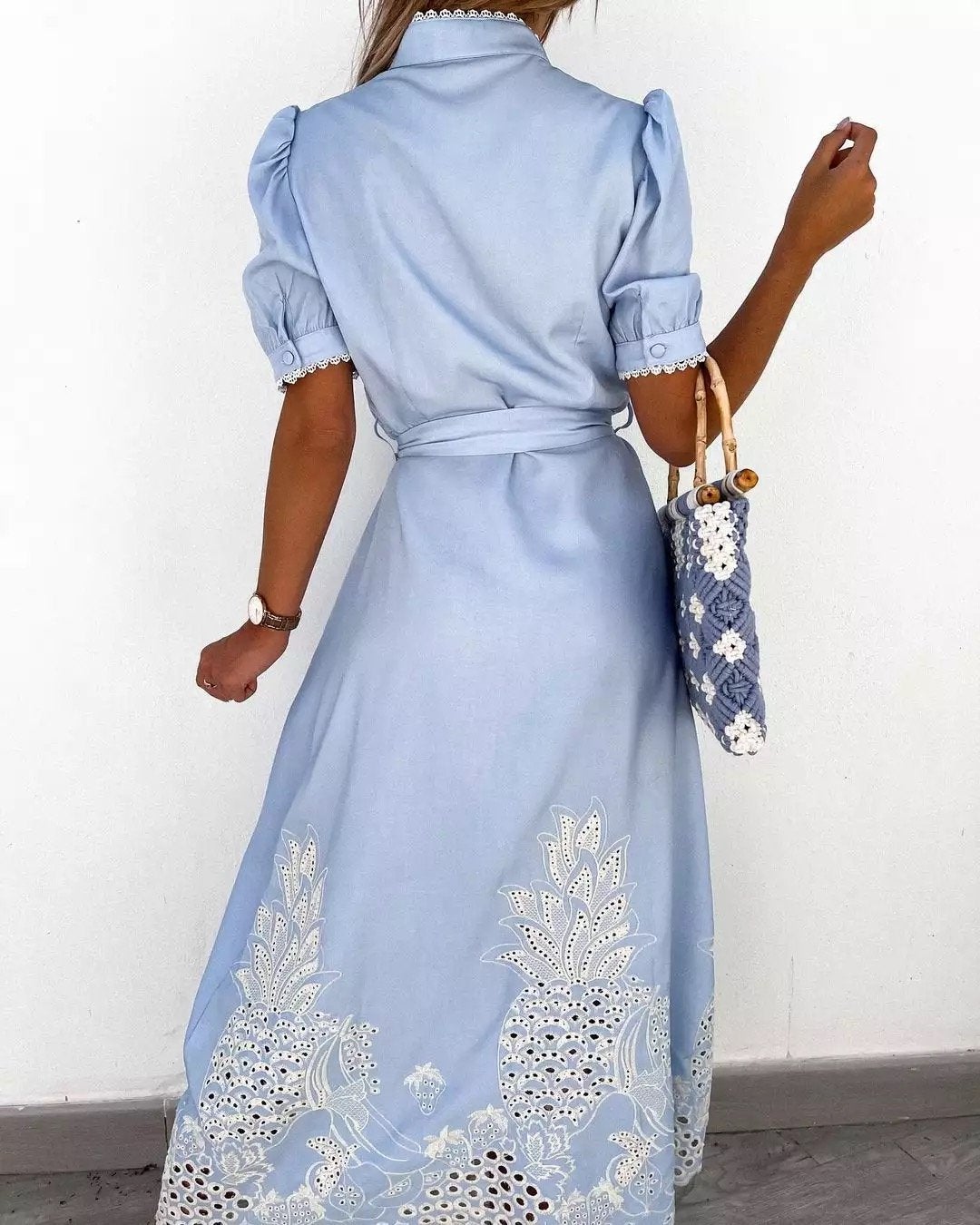 BEARWOLF | Elegantes Hemdblusenkleid
