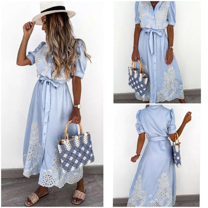 BEARWOLF | Elegantes Hemdblusenkleid